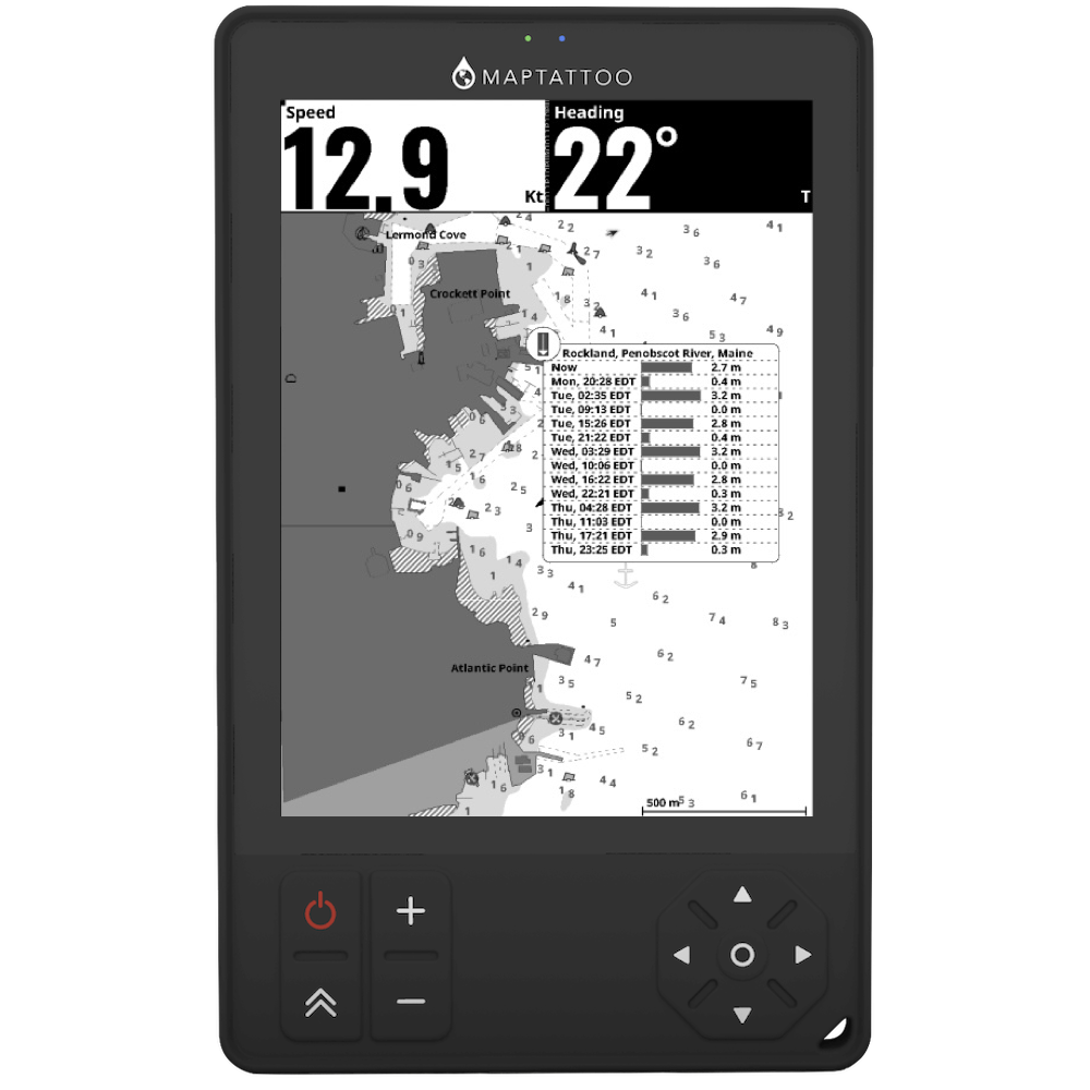 MAPTATTOO boaters GPS function: Tides & Current. View Estimated Depth at Tide Stations in USA & Canada. View Tide predictions. View Estimates Current Speed and Heading at Current Stations in USA & Canada. View Current Predictions.